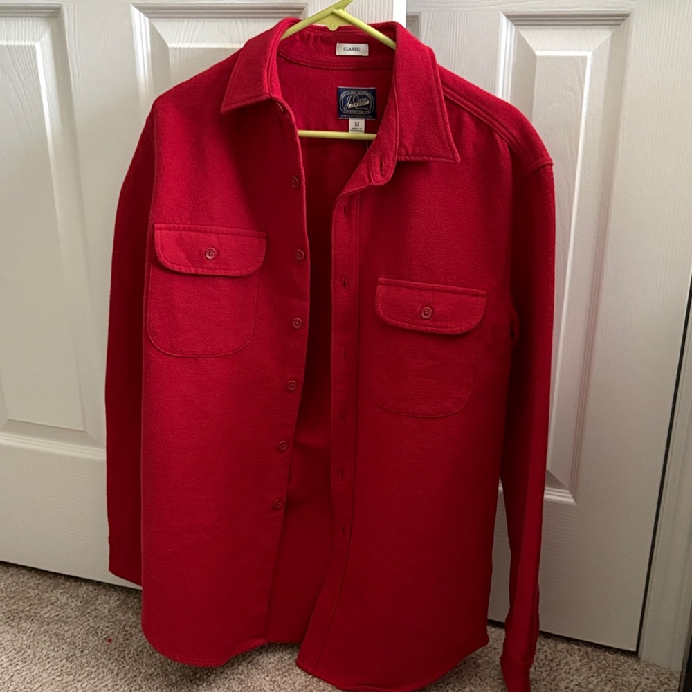 New With Tags! J. Crew Men's Heavyweight Chamois Shirt Jacket